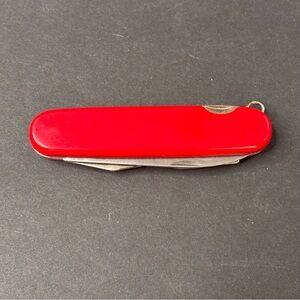 Rare Vintage Slim Italian Pocket Knife Folding Italy Stainless Steel multi